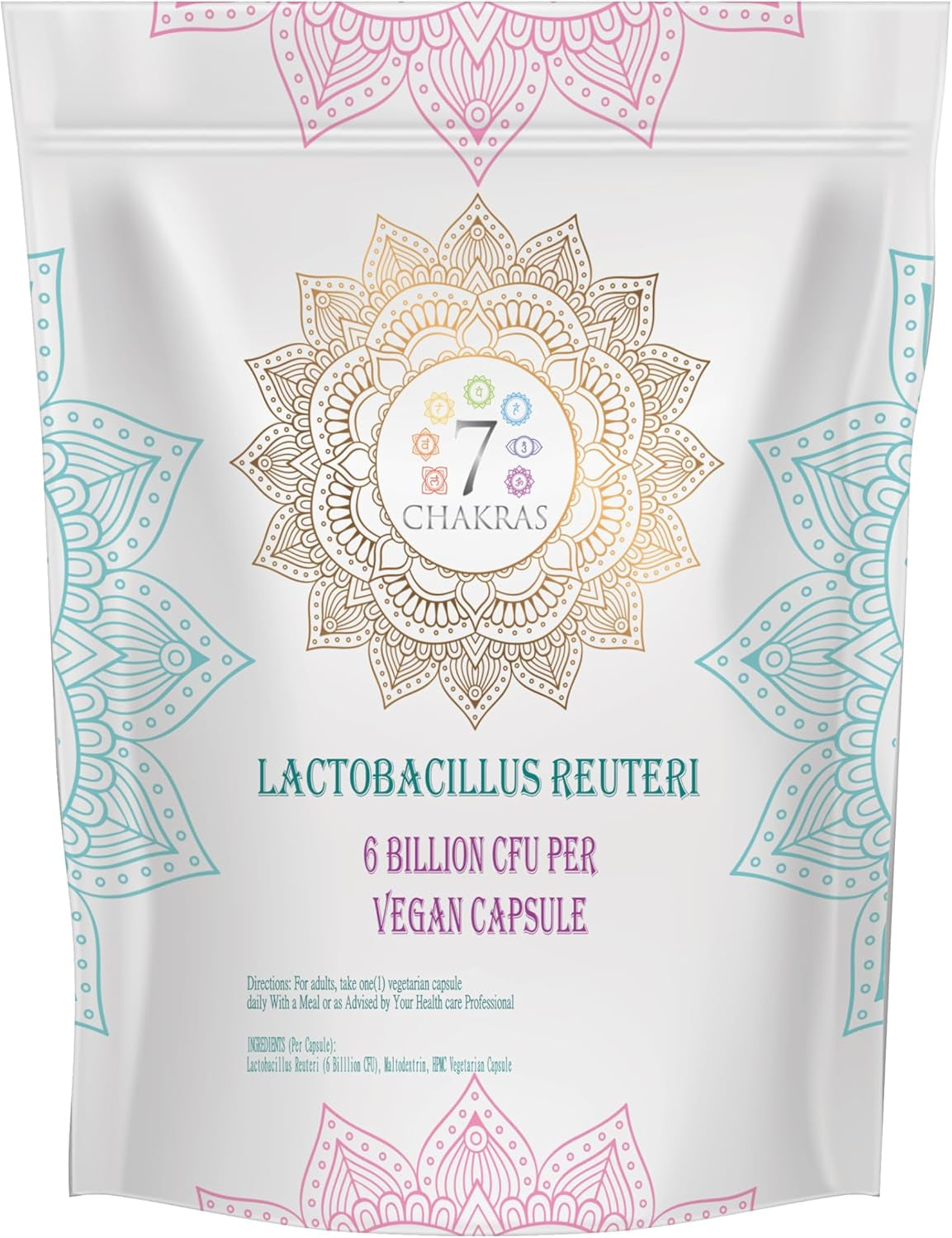 7C Lactobacillus Reuteri | 30 High Strength L Reuteri Capsules - 6B CFU L-Reuteri Probiotic per Serving | Probiotic Lactobacillus Supplement | Non-Gmo, Gluten & Allergen Free | Made in the UK