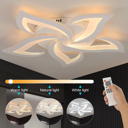 Modern Chandelier LED Lamp White Frame Ceiling Light Living Room Pendant Lights
