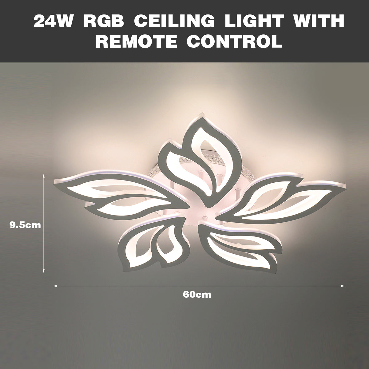 Modern Chandelier LED Lamp White Frame Ceiling Light Living Room Pendant Lights