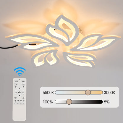 Modern Chandelier LED Lamp White Frame Ceiling Light Living Room Pendant Lights