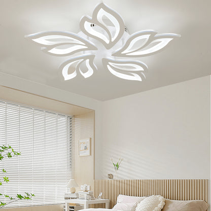 Modern Chandelier LED Lamp White Frame Ceiling Light Living Room Pendant Lights