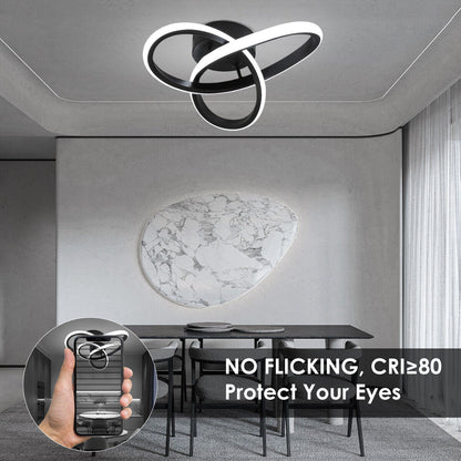 Modern Chandelier LED Lamp White Frame Ceiling Light Living Room Pendant Lights