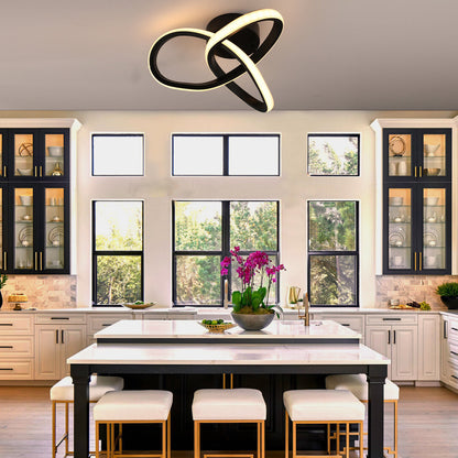 Modern Chandelier LED Lamp White Frame Ceiling Light Living Room Pendant Lights
