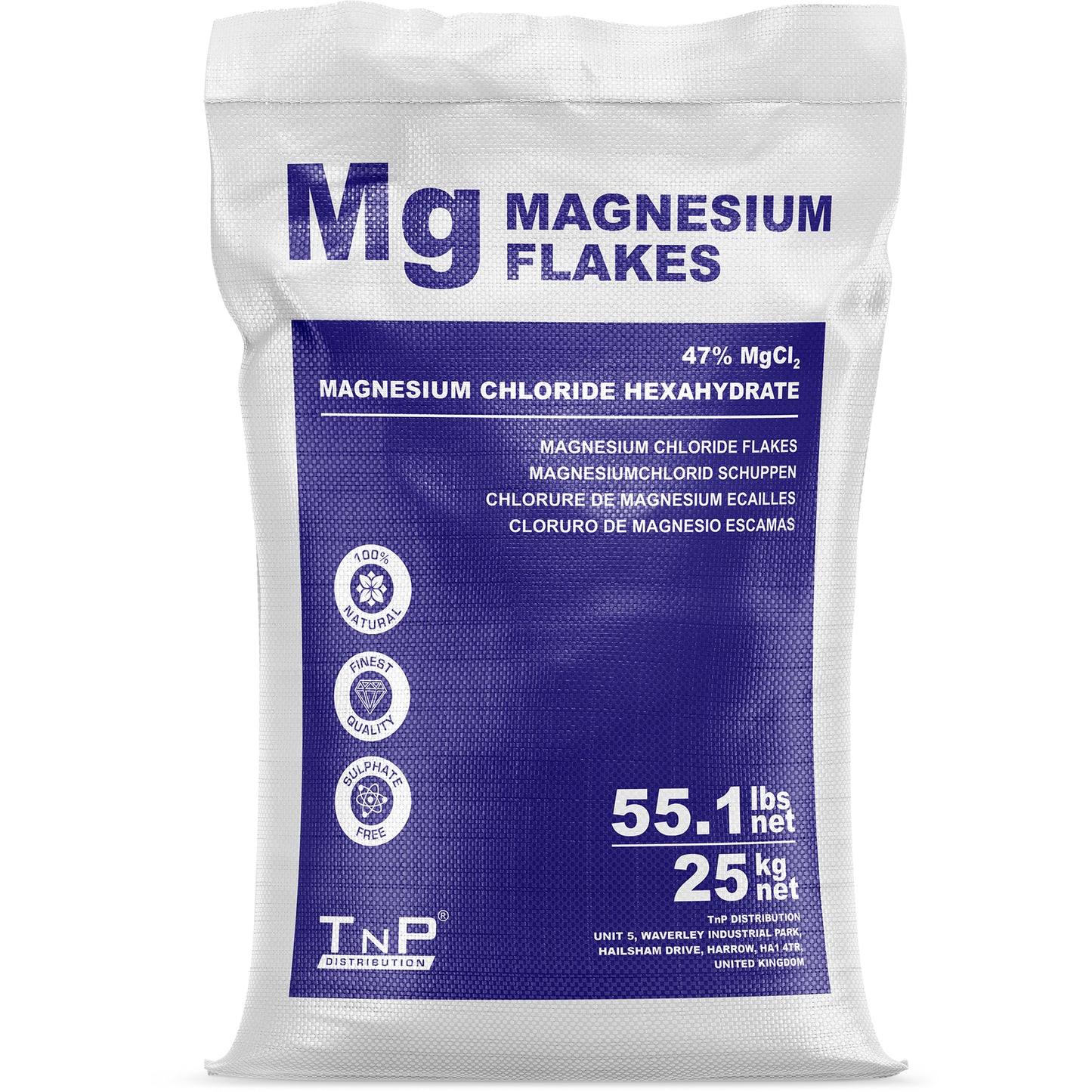 Pure Source Nutrition Magnesium Chloride Flakes | Foot Body Bath Soak| 100% Pure