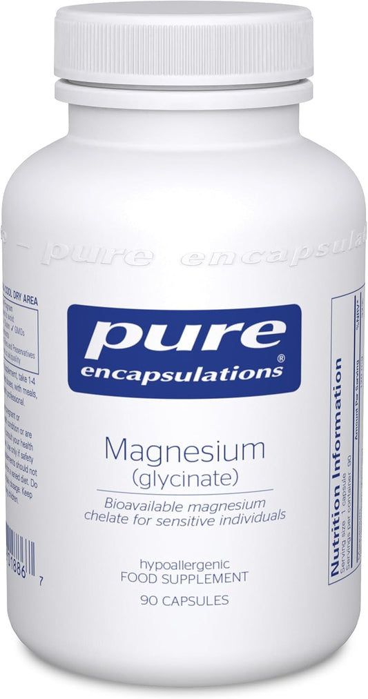 Magnesium Glycinate 120Mg - Bioavailable Magnesium Chelate Tiredness and Fatigue Supplement - 90 Capsules