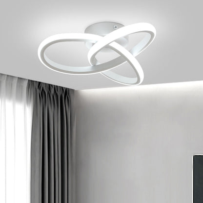 Modern Chandelier LED Lamp White Frame Ceiling Light Living Room Pendant Lights