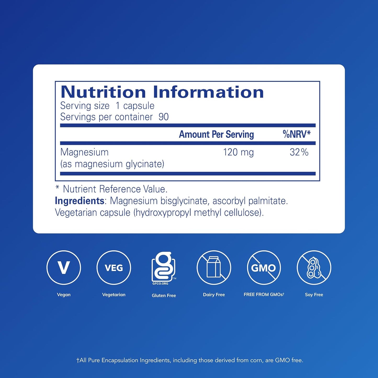 Magnesium Glycinate 120Mg - Bioavailable Magnesium Chelate Tiredness and Fatigue Supplement - 90 Capsules