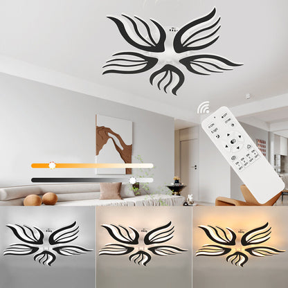 Modern Chandelier LED Lamp White Frame Ceiling Light Living Room Pendant Lights