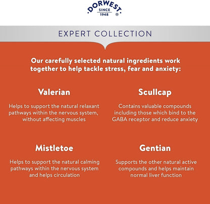 Dorwest Herbs Scullcap & Valerian Calming Tablets for Dogs and Cats, 100 Tablets
