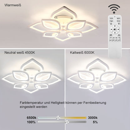 Modern Chandelier LED Lamp White Frame Ceiling Light Living Room Pendant Lights