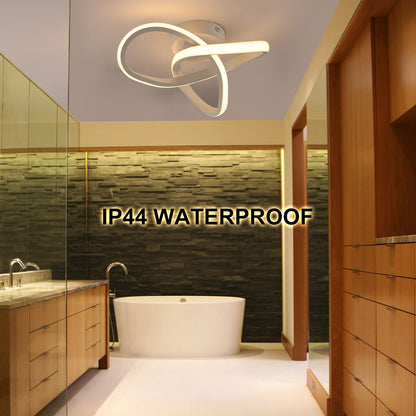 Modern Chandelier LED Lamp White Frame Ceiling Light Living Room Pendant Lights