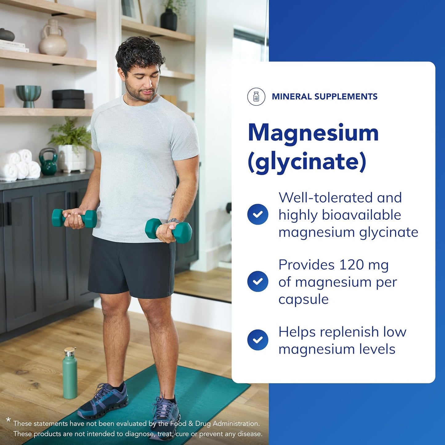 Magnesium Glycinate 120Mg - Bioavailable Magnesium Chelate Tiredness and Fatigue Supplement - 90 Capsules