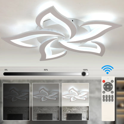 Modern Chandelier LED Lamp White Frame Ceiling Light Living Room Pendant Lights
