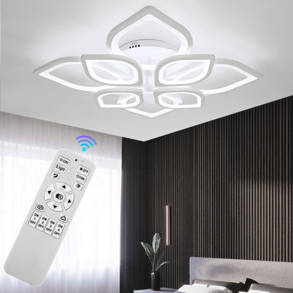 Modern Chandelier LED Lamp White Frame Ceiling Light Living Room Pendant Lights