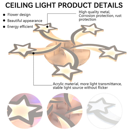 Modern Chandelier LED Lamp White Frame Ceiling Light Living Room Pendant Lights