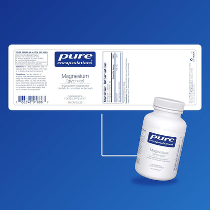 Magnesium Glycinate 120Mg - Bioavailable Magnesium Chelate Tiredness and Fatigue Supplement - 90 Capsules