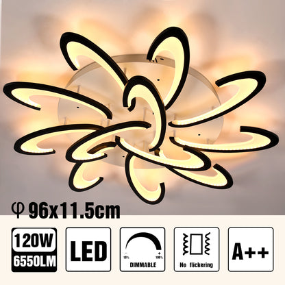 Modern Chandelier LED Lamp White Frame Ceiling Light Living Room Pendant Lights