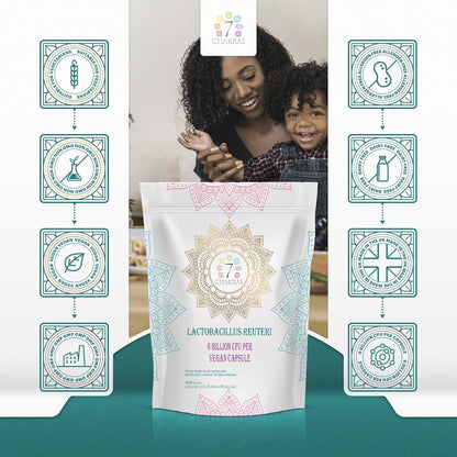 7C Lactobacillus Reuteri | 30 High Strength L Reuteri Capsules - 6B CFU L-Reuteri Probiotic per Serving | Probiotic Lactobacillus Supplement | Non-Gmo, Gluten & Allergen Free | Made in the UK