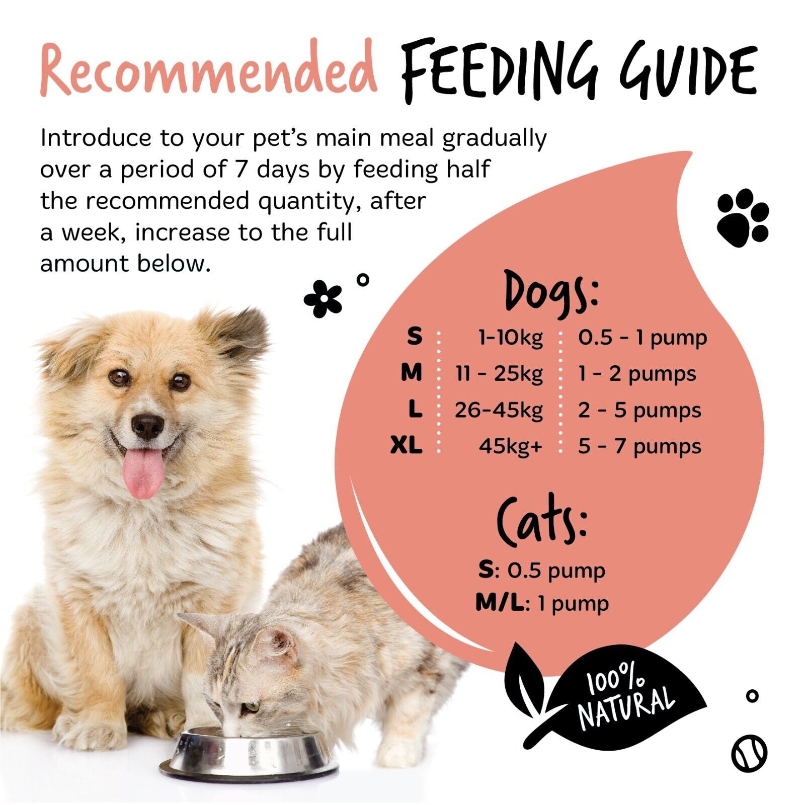 Bugalugs Dog Salmon Oil 100% Pure Dogs, Cats & Pets 500Ml, Healthy Skin & Coat