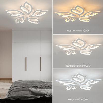 Modern Chandelier LED Lamp White Frame Ceiling Light Living Room Pendant Lights