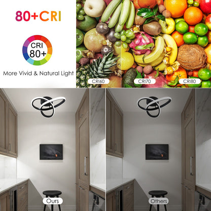 Modern Chandelier LED Lamp White Frame Ceiling Light Living Room Pendant Lights